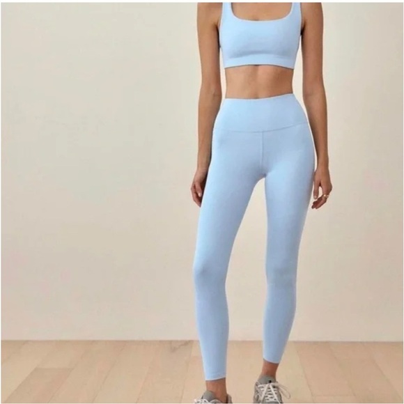 Reformation Pants - Reformation EcoMove High Waist 7/8 Leggings - Powder Blue